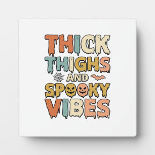 Plaque Photo Chemises Halloween de cuisses épaisses et vibratio
