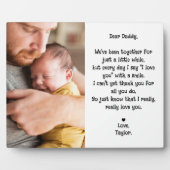 Plaque Photo Cher papa, mignon Editable Poème & Photo Tabletop (Devant)