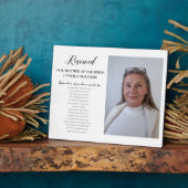 Plaque Photo Cher Seigneur Mère de la Mariée Photo En Mariage d (Côté)