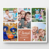 Plaque Photo Chercher chaque instant Terracotta 5 Photo Collage (Devant)