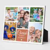 Plaque Photo Chercher chaque instant Terracotta 5 Photo Collage (Côté)