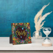 Plaque Photo Cherish Floral Moderne Joli Abstrait Easel (Insitu)
