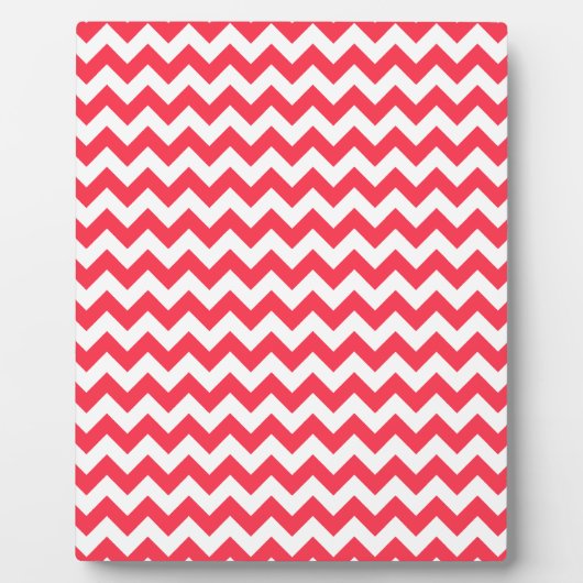 Plaque Photo Cherry Red Chevron Zigzag (Devant)