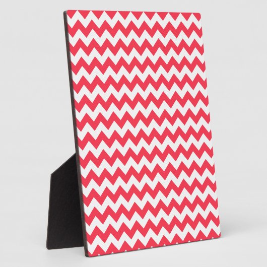 Plaque Photo Cherry Red Chevron Zigzag (Côté)