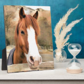 PLAQUE PHOTO CHESTNUT CHEVAL (Côté)