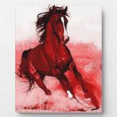 Plaque Photo Cheval Courant Browny Red Artwork (Devant)