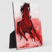 Plaque Photo Cheval Courant Browny Red Artwork (Côté)