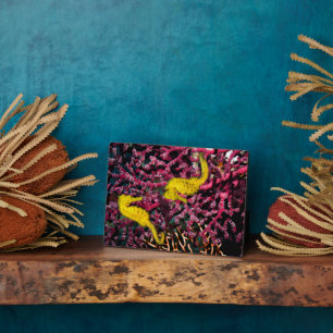 Plaque Photo Cheval de mer commun   Hippocampus Taeniopterus