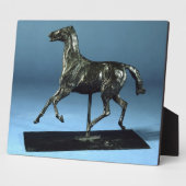 Plaque Photo Cheval de Trot (bronze) (Côté)