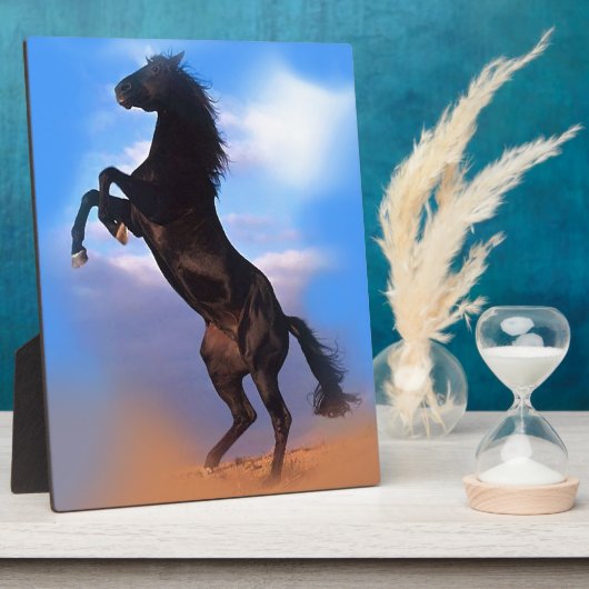 Plaque Photo Cheval d'élevage (Côté)