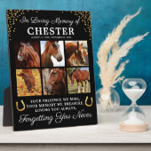 Plaque Photo Cheval personnalisé en souvenir affectueux (Côté)