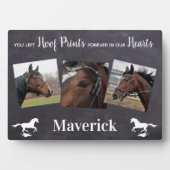 Plaque Photo Cheval perte cadeau Horse Memorial (Devant)