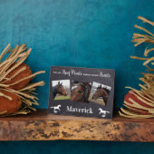 Plaque Photo Cheval perte cadeau Horse Memorial (Côté)