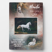 Plaque Photo Cheval Préféré Bonjour Rust & Navy (Devant)