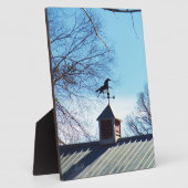 Plaque Photo Cheval Vane Météo Ciel Bleu (Côté)