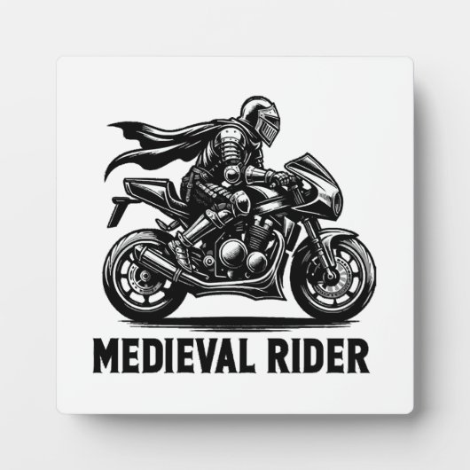 Plaque Photo chevalier médiéval (Devant)