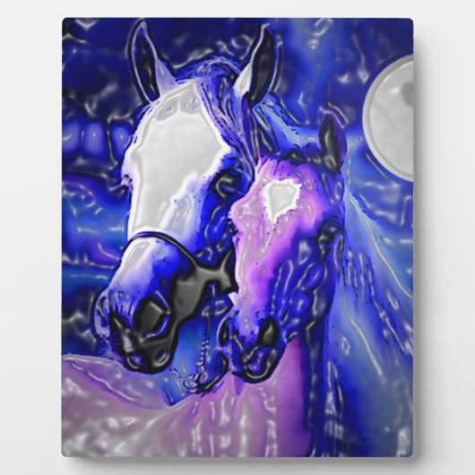 Plaque Photo Chevaux en amour (Devant)