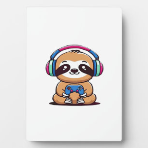 Plaque Photo Chibi Kawaii Paresseux Joueur � Animal Mignon et D