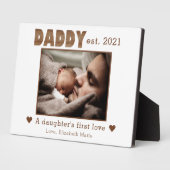 Plaque Photo Chic Daddy Established Daughter's First Love Photo (Côté)