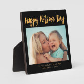 Plaque Photo Chic Photo Calligraphie Cadeau de la fête des mère (Recto)