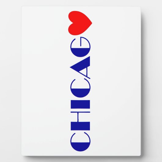 Plaque Photo chicago j'aime (Devant)