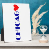 Plaque Photo chicago j'aime (Côté)