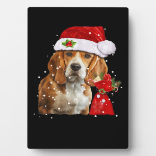 Plaque Photo Chien beagle Noël T Chemise Noël Chien Essenti