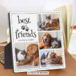 Plaque Photo Chien Chat Meilleurs Amis Empreintes 4 Photos Pers<br><div class="desc">Montrez 4 de vos photos préférées sur une plaque d'affichage photo de votre chien et chat qui sont BEST AMIS. Le design comprend une typographie moderne et amusante, de mignonnes empreintes de chiens et de chats avec un coeur et personnalisation dans votre choix de couleurs pour coordonner avec vos photos...</div>