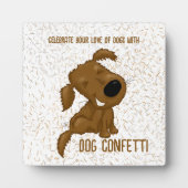 Plaque Photo Chien Confetti Chedding Chien (Devant)