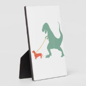 Plaque Photo Chien de chien Dinosaur Funny Wiener Dog (Côté)