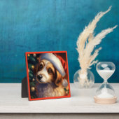 Plaque Photo Chien de Noël 2 (Insitu)