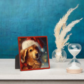 Plaque Photo Chien de Noël 4 (Insitu)