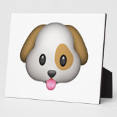 Plaque Photo Chien - Emoji (Côté)