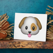 Plaque Photo Chien - Emoji (Côté)