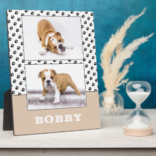 Plaque Photo Chien Empreinte de patte animal de compagnie 2 Pho