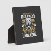 Plaque Photo Chien Labrador véritable ami (Recto)