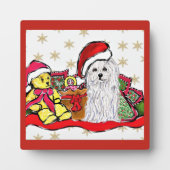 Plaque Photo Chien maltais (Devant)