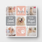 Plaque Photo Chien Memorial animal de compagnie perte cadeau Co (Devant)