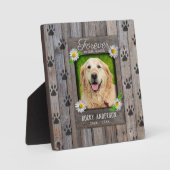 Plaque Photo Chien Memorial Keepsaké (Recto)