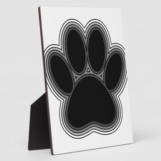 Plaque Photo Chien Paw Avec Plan (Côté)