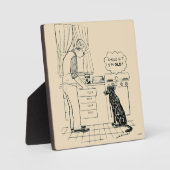 Plaque Photo Chien vieillissant (Recto)