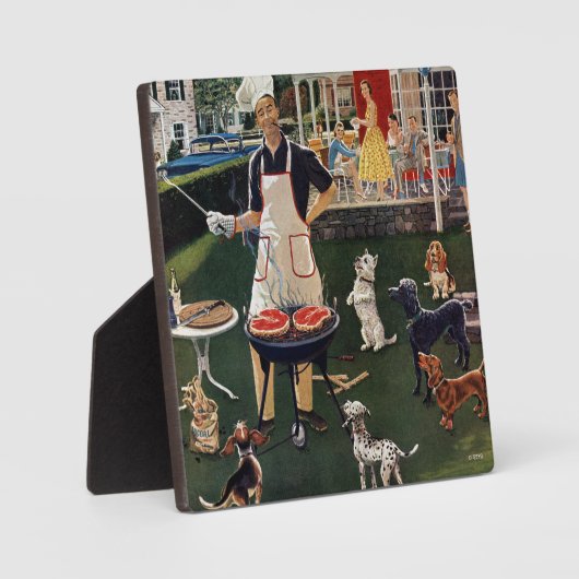 Plaque Photo Chiens chauds (Recto)