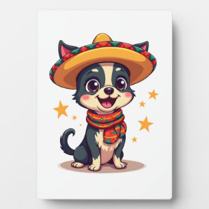 Plaque Photo Chihuahua Mexique Cinco de Mayo Chien Drôle Co
