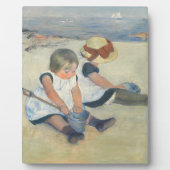 Plaque Photo Children Playing on the Beach (Devant)