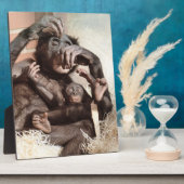 PLAQUE PHOTO CHIMPANZÉS (Côté)