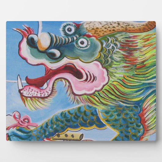 Plaque Photo Chinese Foo Dog / Lion Guardian Mural (Devant)