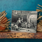 Plaque Photo Chinois fumeurs d'opium, de "China in a Series (Côté)