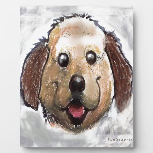 Plaque Photo Chiot (Devant)