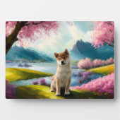 Plaque Photo Chiot de Shiba Inu (Devant)