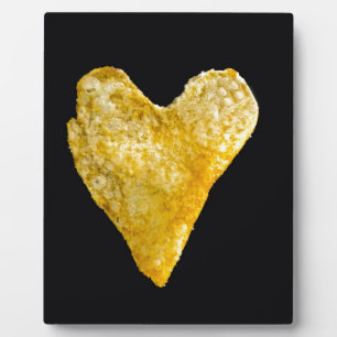 Plaque Photo Chip de pomme de terre en forme de coeur